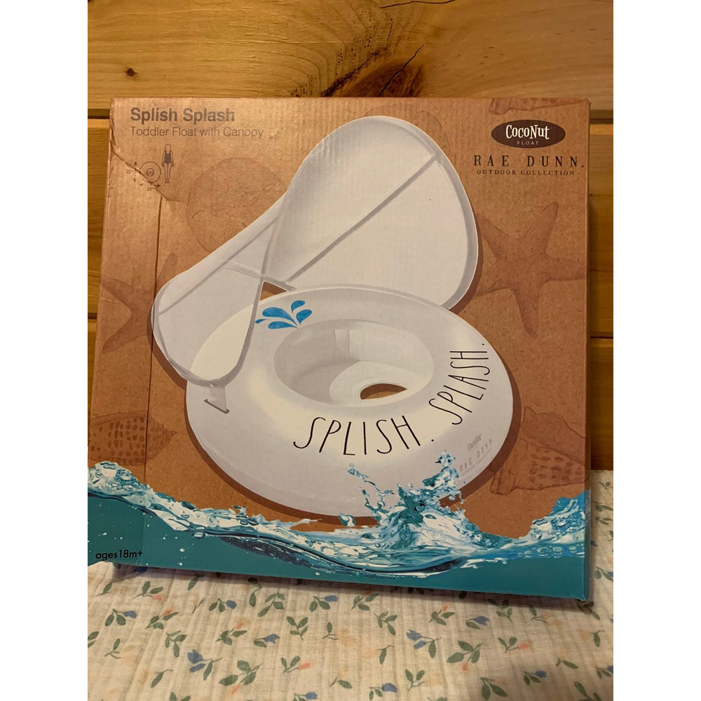Rae Dunn Splish Splash Toddler Float with Canopy NIB